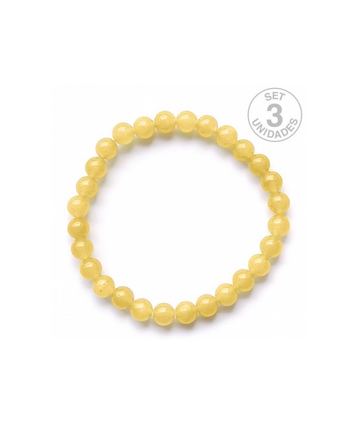 Pulsera Jade Amarillo en bola de 6mm.
PRECIO UNIDAD