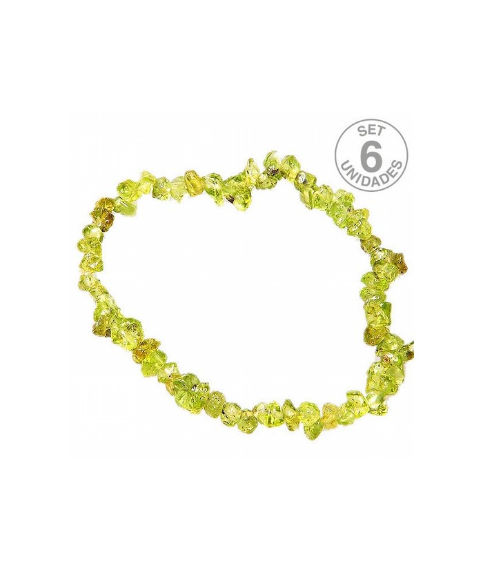 Pulsera Chip Peridoto.
Presentada en jinete de cartón con nombre de mineral y su propiedad.
SE VENDE POR UNIDAD