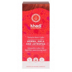Tinte natural Khadi, Henna pura con Amla que proporciona un color cobrizo al cabello.

Formulaciones ayurvedas, Shikakai, Bhr