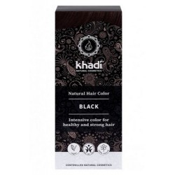 Tinte natural Khadi que proporciona un negro intenso natural al cabello.

Formulaciones ayurvedas de larga permanencia para u