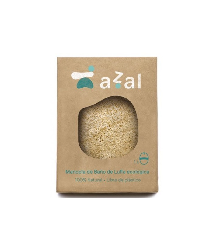 Manopla vegetal ovalada para el baño de luffa de alta calidad para uso cosmético, tratada con aguas termales de Caldas de Reis,