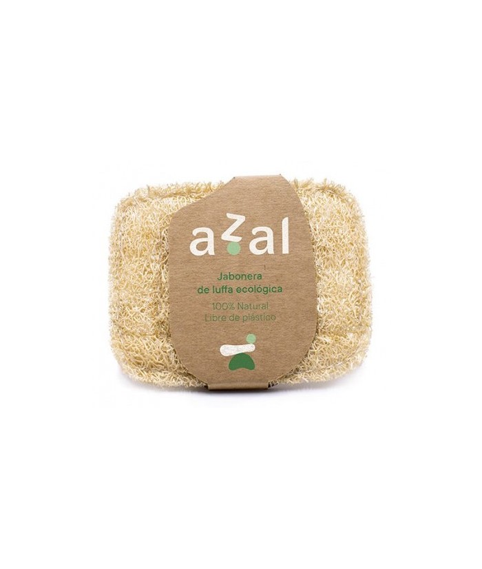 Jabonera vegetal de luffa ecológica perfecta para tu hogar. Su estructura porosa mantiene la pastilla seca alargando su duració