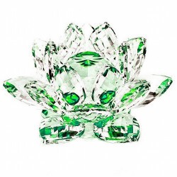 Flor de Loto en vidrio tallado en color verde.

Diametro de la bola Ø30mm.

Simboliza la verdad, la pureza y la paz.