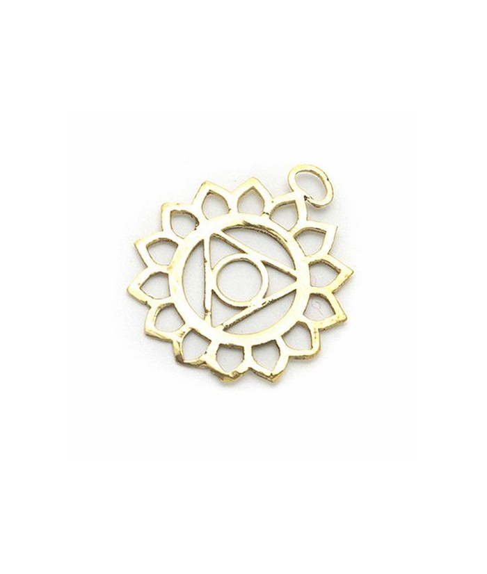 Colgante simbología de los chakras.

Material: Bisutería.

Medida: Ø 3 cm.