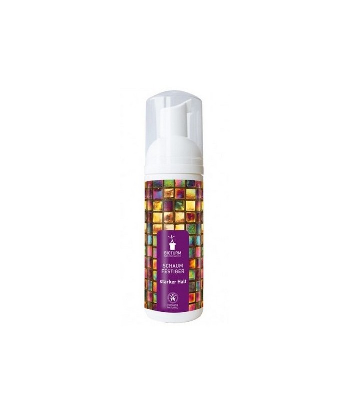 La espuma capilar de fijación fuerte de Bioturm es ideal para dar flexibilidad y volumen extra al cabello sin sensación de apel