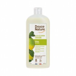 DOUCE NATU

Champú gel para la higiene del cuerpo y cabello Con perfume afrutado fresco Sin sulfatos Sin jabón Envase 100% ve