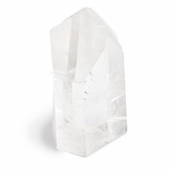 Punta pulida de cuarzo (cristal de roca) de calidad extra procedente de Brasil.
Peso: 200-250 grs/ud
Precio por unidad