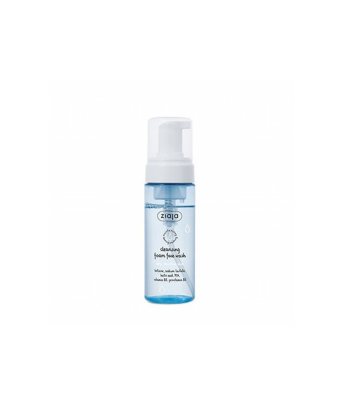Limpiador facial en espuma para pieles secas y sensibles.

Limpia suave y eficazmente la piel hidratándola durante el lavado.