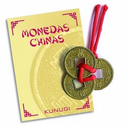 Amuleto Moneda I Ching con Lazo Rojo 3 cm (Incluye 3 Modenas)
Ref.: AM0187
Amuleto metálico moneda I. Ching. engrazada en hil