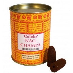 marca: GOLOKA

origen: India

6 Cajas de 24 conos

Conos de orificio para uso con soporte de incienso contraflujo