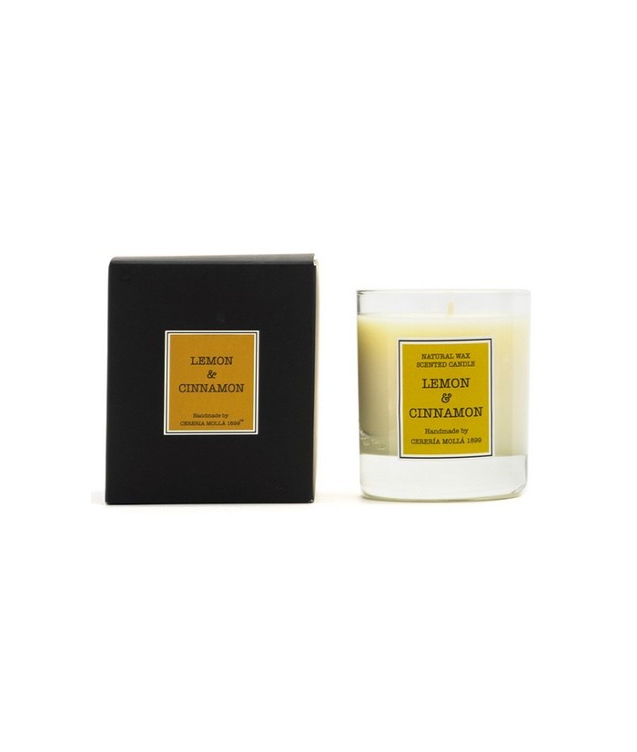 CM.VELA VASO SOJA LIMON CANELA 230 GR.