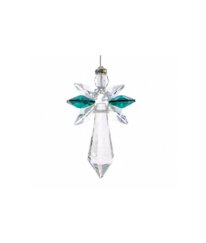 El arcángel es un símbolo protector que representa lo celestial y lo sagrado. El color esmeralda de sus alas corresponde a los 