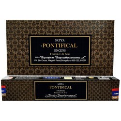 marca: SATYA

origen: India

 Este incienso Pontifical fue diseñado por Satya Bangalore para la marca Fragrances & Sens.

