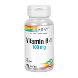 Vitamin B1 100 Mg - 100 VegCaps. Apto Para Veganos

Tiamina (Tiamina mononitrato) (vitamina B-1)    100 mg

INGREDIENTES
T