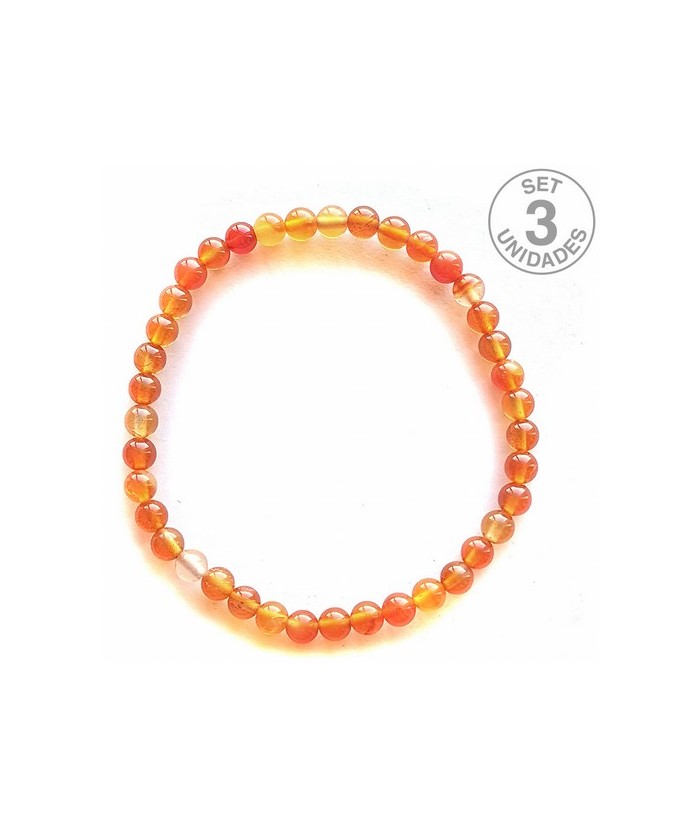 Pulsera Carneola elástica de bolitas de 4 mm.
PRECIO UNIDAD
SE VENDE POR UNIDAD