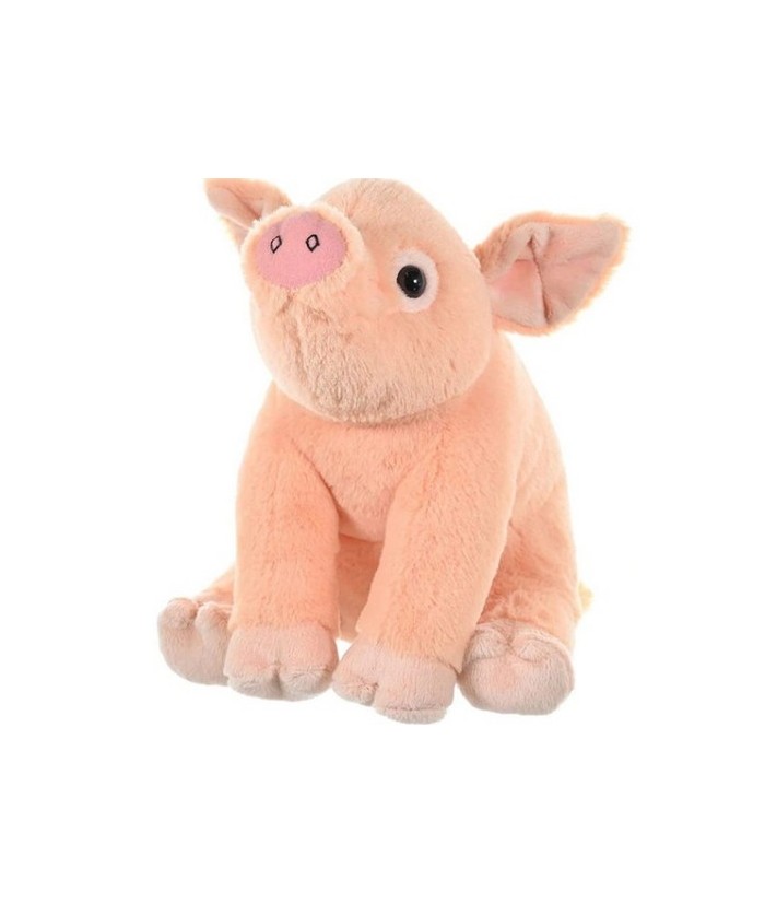 Este animal de peluche de cerdito de 12" está finamente detallado desde el hocico hasta la cola.
¡Extra lindo, súper suave y p