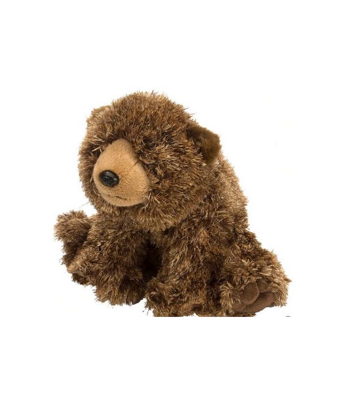 Traiga una gran aventura al aire libre adentro con este tierno oso pardo de peluche. Acurrúcate cerca de su espeso y suave pela