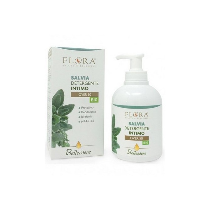 Gel íntimo de Salvia Bio para la higiene de la piel y mucosa de los genitales externos, específico para las mujeres con menopau