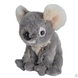 Relájate con este tierno koala: un animal de peluche de 8 pulgadas con una nariz grande y redonda y orejas grandes y esponjosas