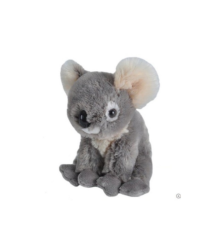 Relájate con este tierno koala: un animal de peluche de 8 pulgadas con una nariz grande y redonda y orejas grandes y esponjosas