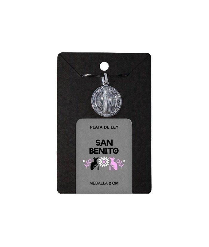 TRI.MEDALLA SAN BENITO PLATA 2 CM.
