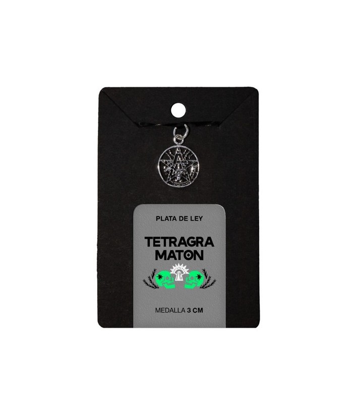 TRI.MEDALLA PLATA TETRAGRAMATON 1.5 CM.
