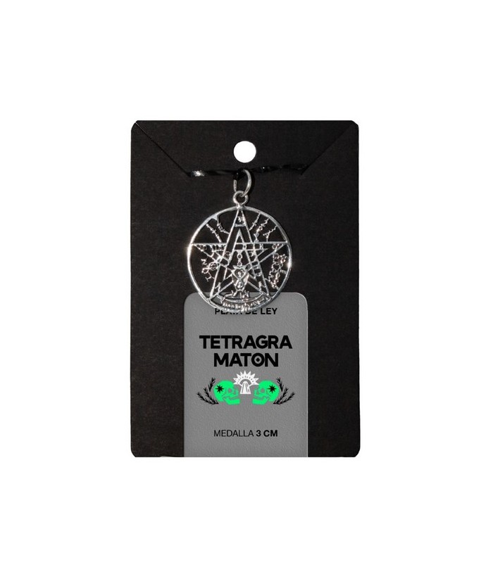 TRI.MEDALLA PLATA TETRAGRAMATON 3 CM.
