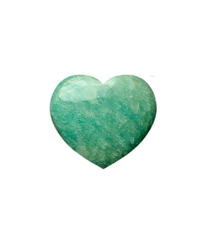 Amazonita tallada en forma de corazón.

Medida: 30mm. aprox.