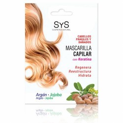 La Mascarilla de Argán y Jojoba SyS actúa contra el envejecimiento capilar, hidrata el cuero cabelludo y evita la acumulación d