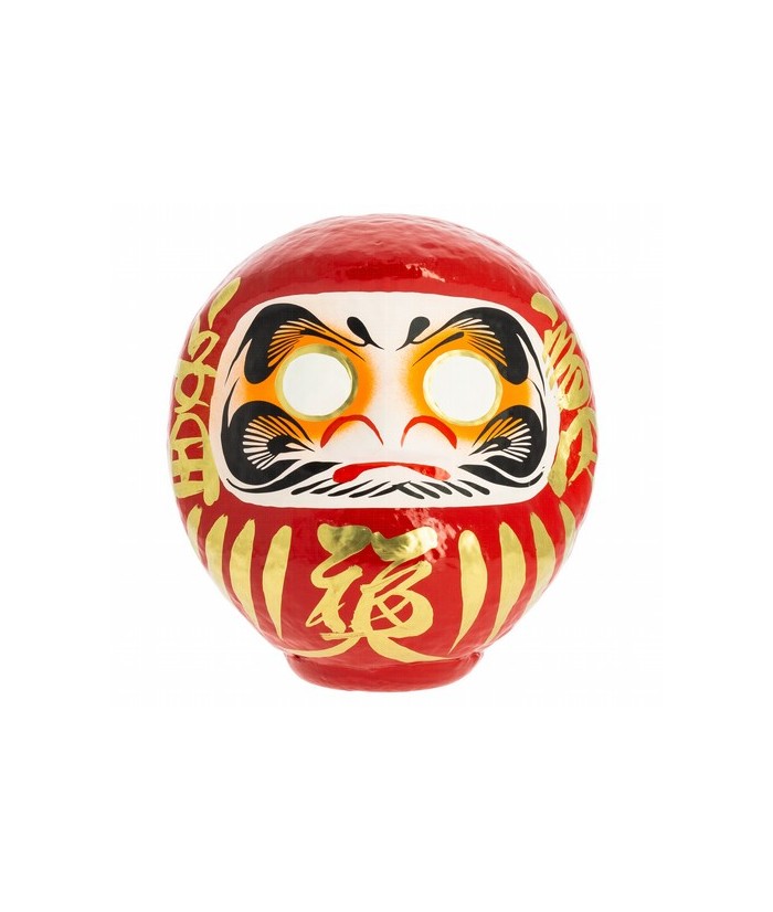 Origen: 
Japón
Características técnicas: 
30 cm, papel maché, con caja de cartón
Daruma, Daruma: hago un propósito y te pin