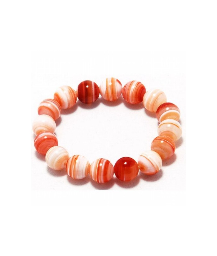 Pulsera Carneola en bola de 12 mm.
Engarce de goma elástica
Calidad Extra
