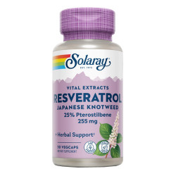 CONTENIDO MEDIO (POR VEGCAP)
Poligonum cuspidatum (raíz/rizoma)

255

mg

     (garantiza 250mg [98%] transresveratrol)
