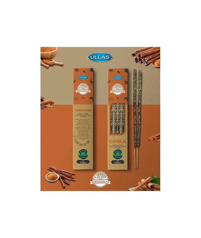 IN.ULLAS CANELA CINNAMON 25 GR.INCIENSO