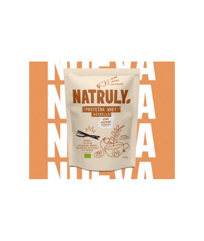 ORGÁNICA
SIN GLUTEN
SIN AZÚCARES AÑADIDOS
SIN ADITIVOS ARTIFICIALES
SIN TONTERÍAS
Proteína whey concentrada*  (96%)
Aroma