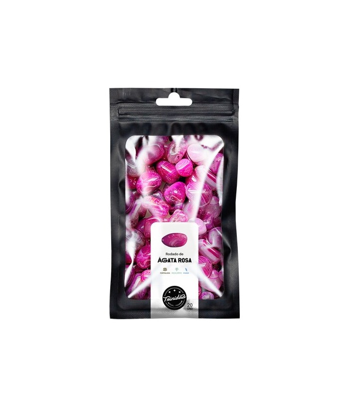 TRI.PAQUETE AGATA ROSA 20 UNIDADES