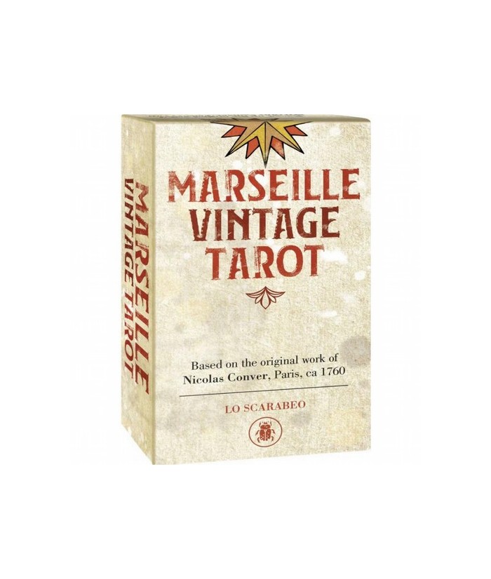 El Tarot de Marsella, en edición vintage. Este es el sentimiento de la tradición. La sensación de las cartas desgastadas por el