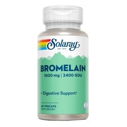 CONTENIDO MEDIO (POR DOS CÁPSULAS)
Bromelaína (del tallo de la piña)                  1000 mg

 (2400 GDU/g)

INGREDIENTES