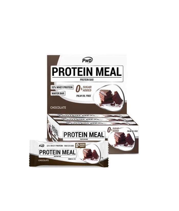 PROTEIN MEAL son deliciosas barritas de barquillo wafer recubiertas de chocolate y rellenas del sabor que más te gusta. Todas e