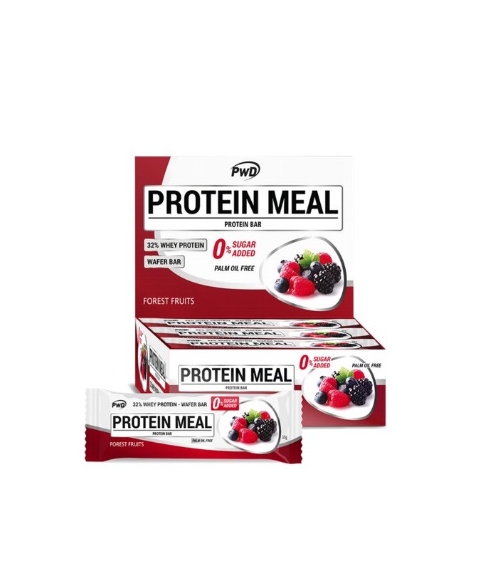 FRUTAS DEL BOSQUE
Barrita proteica sabor frutas del bosque. Con edulcorantes.
Forest fruits protein bar. With sweeteners.
Ba