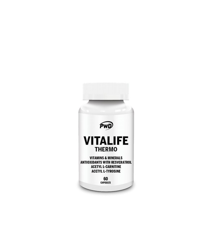 VITALIFE THERMO pretende ser un complemento multivitamínico de amplio espectro con un completo aporte del complejo de vitaminas