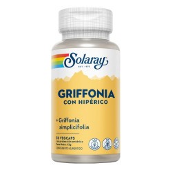 Griffonia (94% 5HTP) Con Hipérico- 30 Vegcaps
REF.36665
CONTENIDO MEDIO (POR VEGCAP)
Hipérico (Hypericum perforatum) (parte 