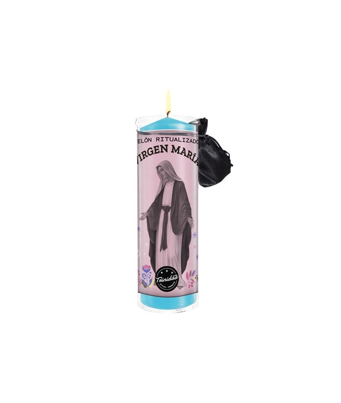 -Los velones de Trinidad Ritual-Premium, tienen una funda protectora de plástico, 
estos están concebidos para ser quemados de