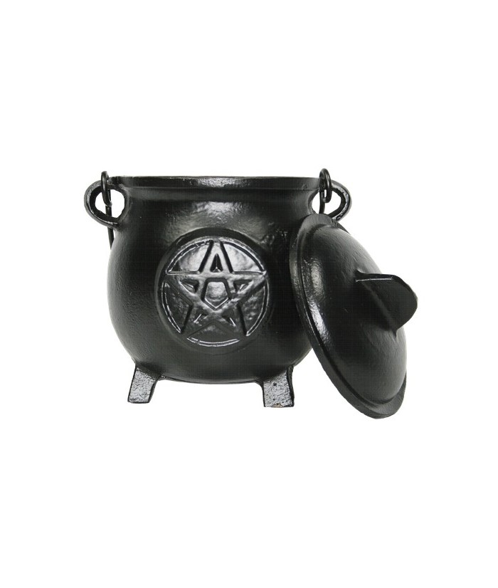 METALICO BRASERO TAPA NEGRO PENTAGRAMA 19 CM.