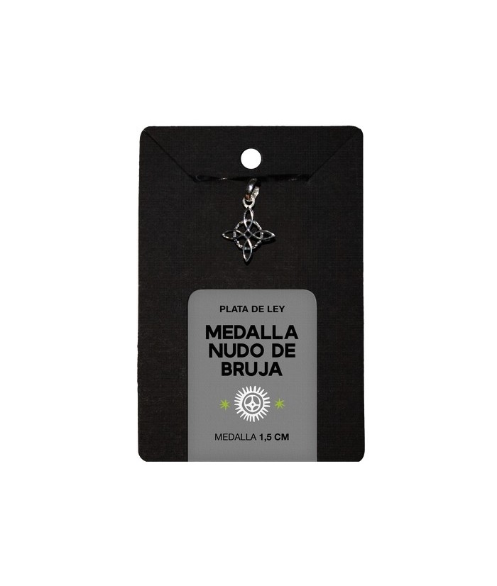 TRI.MEDALLA NUDO BRUJA 1,5 CM.