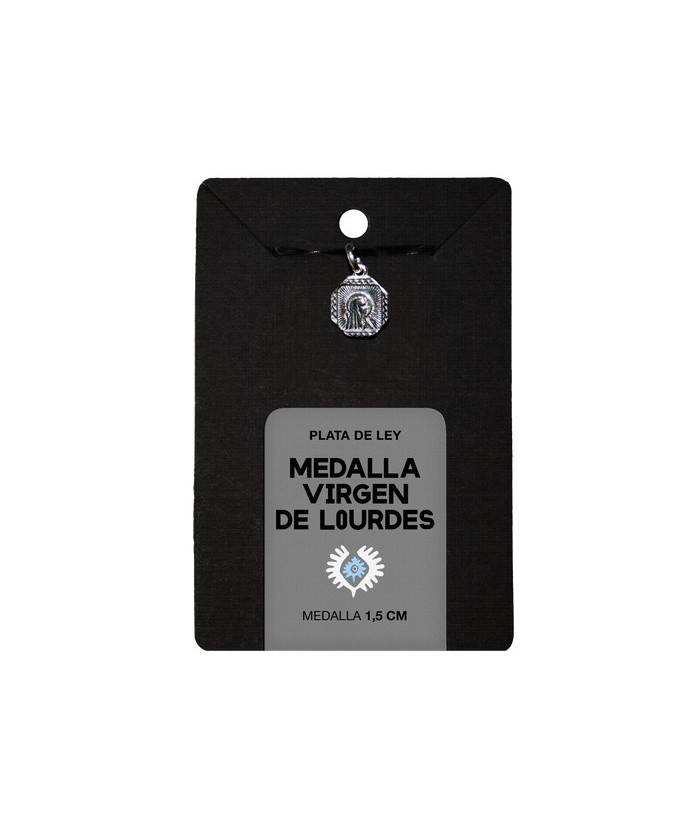 TRI.MEDALLA VIRGEN LOURDES 1,5 CM.