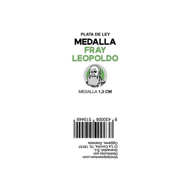 TRI.MEDALLA FRAY LEOPOLDO 1,3 CM.