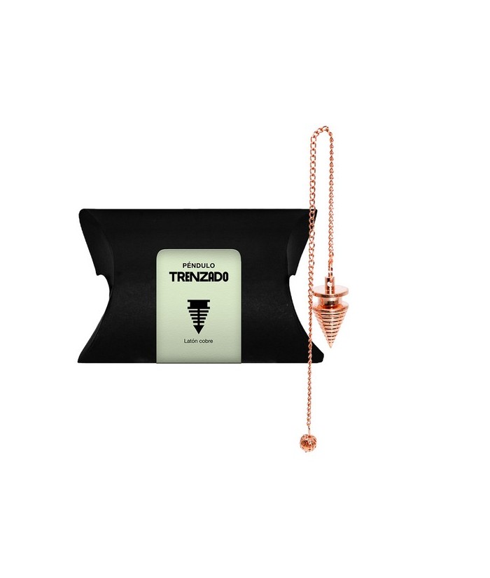 Péndulo trenzado de cobre
 Origen: India
Tamaño aproximado da peza: 2x4 cm Peso aproximado: 20-25gr 