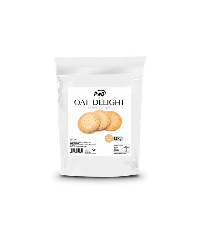 OAT DELIGHT es harina de avena especialmente cuidada por su composición, aroma y textura. La variante con aromas está edulcorad
