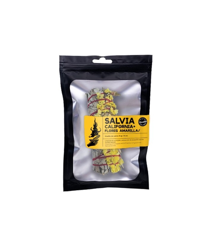 TRI.SALVIA CALIFONIA + FLORES AMARILLAS