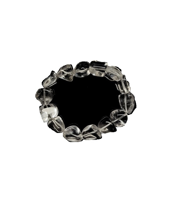 KU.PULSERA CRISTAL ROCA RODADAO IRREGULAR